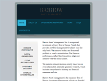 Tablet Screenshot of barrowasset.com